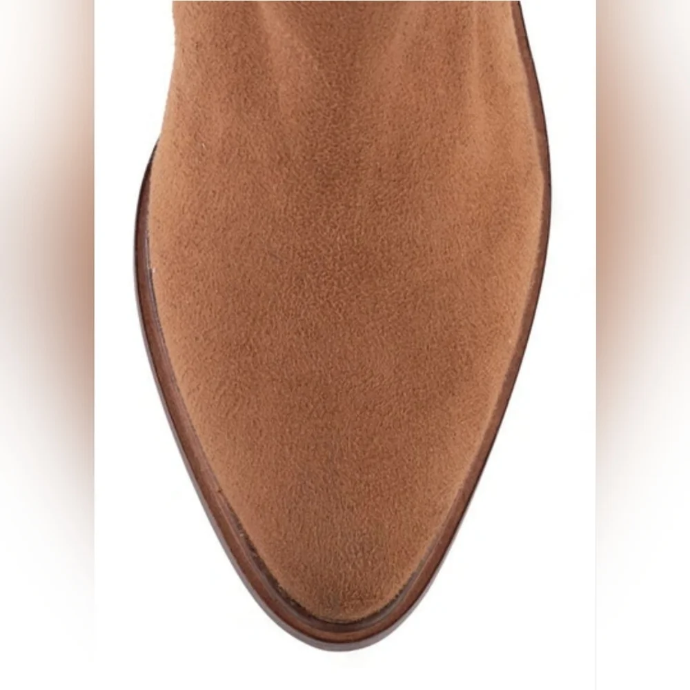 Sexy Chic Seychelles Cognac Microsuede OTK Boots